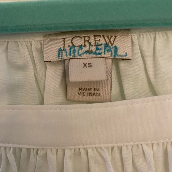 J Crew White Square Neck Blouse - Picture 4 of 4